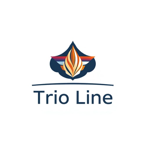 AI Design for logo of "Trio Line" for shopping