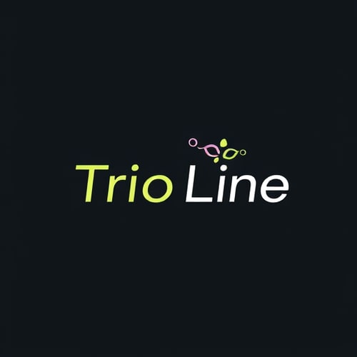 AI Design for logo of "Trio Line" for shopping