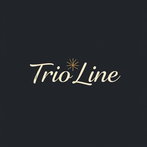 AI Design for logo of "Trio Line" for clothing shop