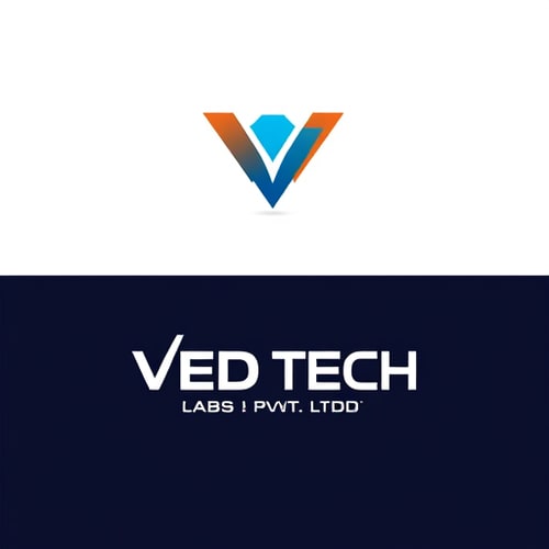 AI Design for create a logo for a cpass company ved tech labs pvt. ltd give me 10 option