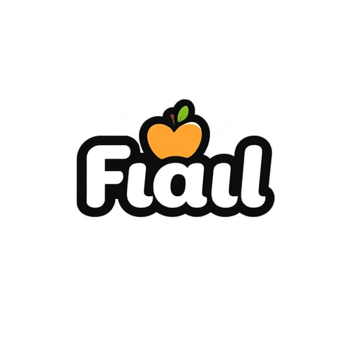 AI Design for make it as a short 3 d logo in modern way usimg a single f for both footprints&Flavours make a simple black 3d logo for thisd:footprints&Flavours