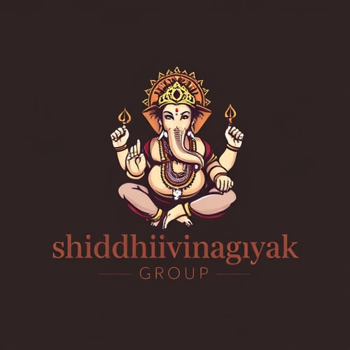 AI Design for i want ganpati logo name "shiddhivinayak group" for t shirts