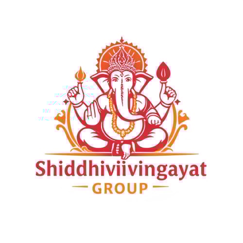 AI Design for i want ganpati logo name "shiddhivinayak group" for t shirts