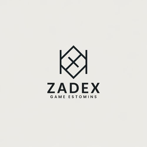 AI Design for Create a minimal and premium logo for game development studio named " Zadex studios"