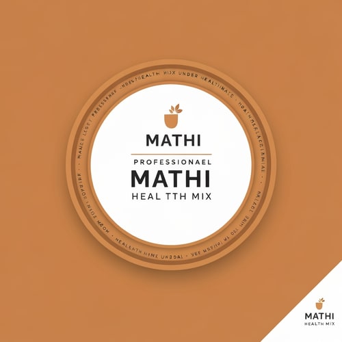 AI Design for Generate a label design for health mix under mathi brand