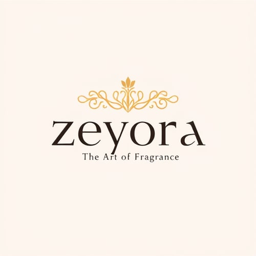 AI Design for design a logo for my ferfume business named zeyora tagline The art of Fragrance