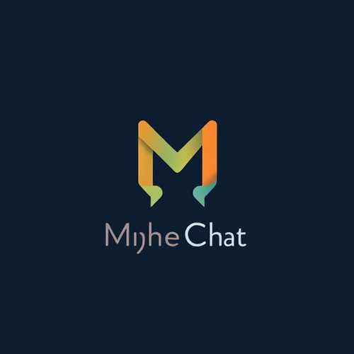 AI Design for need a chat logo company name mhe talk