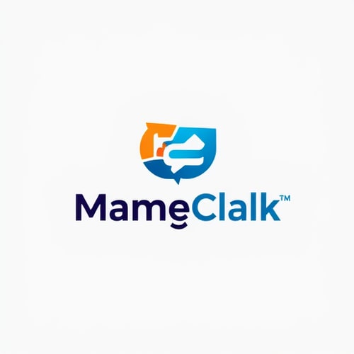 AI Design for need a chat logo company name mahe talk