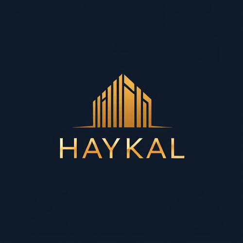 AI Design for BRAND NAME 'HAYKAL' ARCHITECTURAL DESIGNING BUSINESS MAKE A LOGO