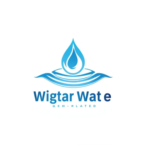 AI Design for Miracle water genrate logo basic element related water simple 1 colour logo