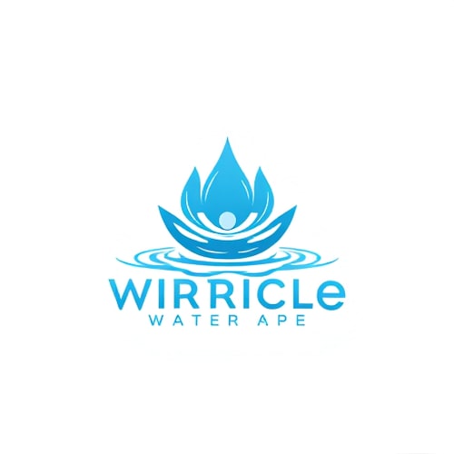 AI Design for Miracle water genrate logo basic element related water simple 1 colour logo