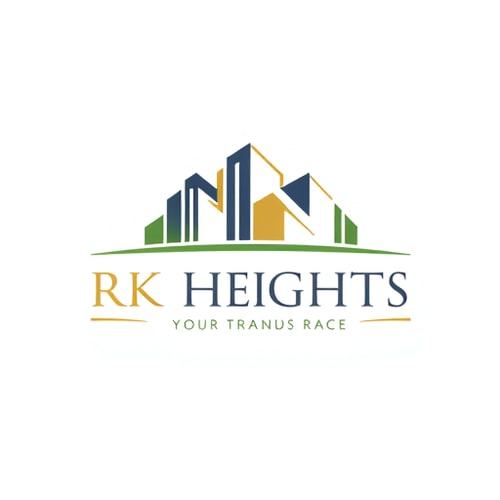 AI Design for design logo for real estate venture project on the name of rk heights 