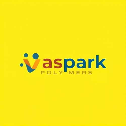 AI Design for I want a logo which should show polymers proper chemical logo name is Vaspark Polymers