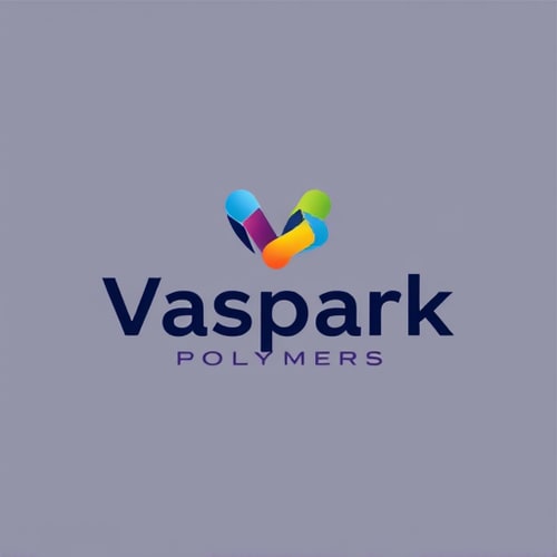 AI Design for I want a logo which should show polymers proper chemical logo name is Vaspark Polymers