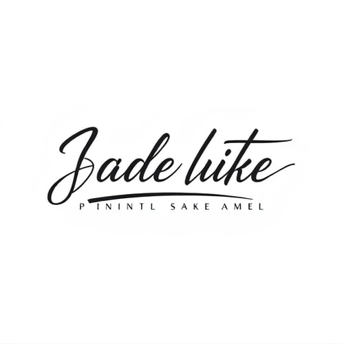 AI Design for Elegant Script Logo – stylish handwritten text, classy and modern.