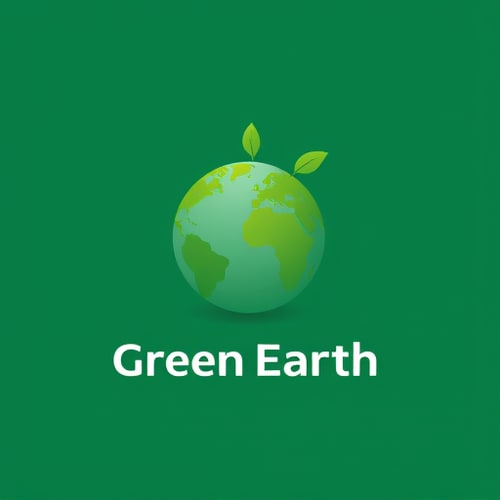 AI Design for green earth logo