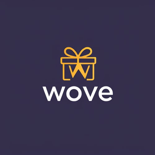 AI Design for A professional, modern logo design for an online gift card brand called Wove Gifting. The logo should seamlessly merge the shape of a gift box with the letter “W”, where the “W” either forms the base of the box or transforms into a ribbon/bow on top, symbolizing gifting, weaving connections, and celebration. The design must be minimalist, flat vector style, with bold clean lines, geometric balance, and smooth curves — no gradients, no 3D, no shadows, ensuring it is scalable across digital (app icons, websites, social media) and print (cards, merchandise, packaging). Create variations with different moods: premium elegant using Deep Purple (#5E3DAD) + Gold (#FFD166) + White (#FFFFFF), playful trustworthy using Coral Red (#FF6B6B) + Dark Navy (#1B1F3B) + Light Pink (#FFECEC), and modern vibrant using Teal (#0D9488) + Warm Orange (#F97316) + Neutral Gray (#F5F5F5). Include three logo treatments: an icon-only version (gift box W symbol), a wordmark version with “Wove Gifting” beside the icon, and a monochrome black/white version for small-scale use. The final logo should feel timeless, premium, and memorable, reflecting joy, trust, and the uniqueness of gifting