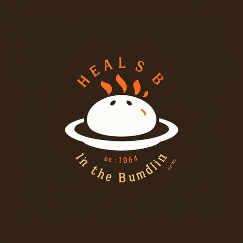 AI Design for make a logo for " BEST MOMO" with a dumpling plate image bellow it 