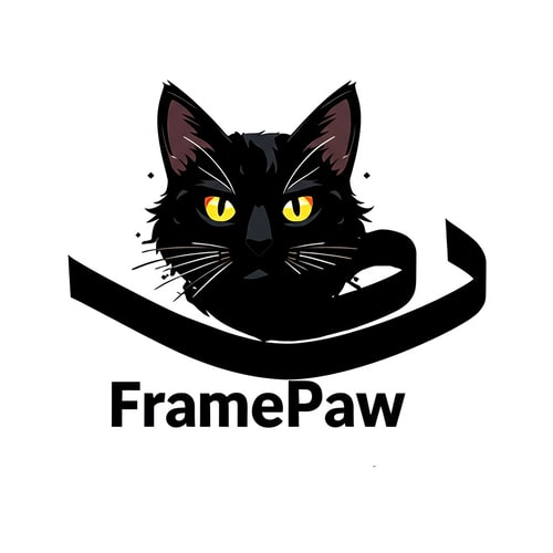 AI Design for add an unrolled video tape to the back of the cat but without the round container. Delete container