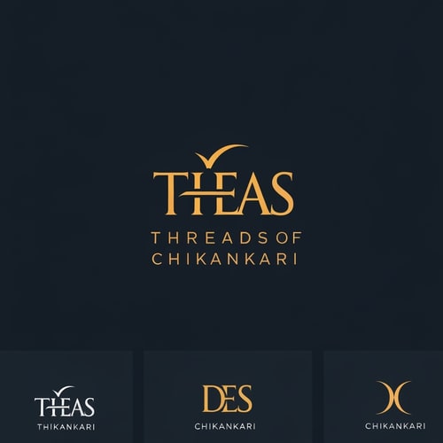 AI Design for generate a logo with initials of "Threads of Chikankari". generate some more logos.