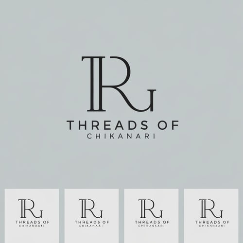 AI Design for generate a logo with initials of "Threads of Chikankari". generate some more logos.