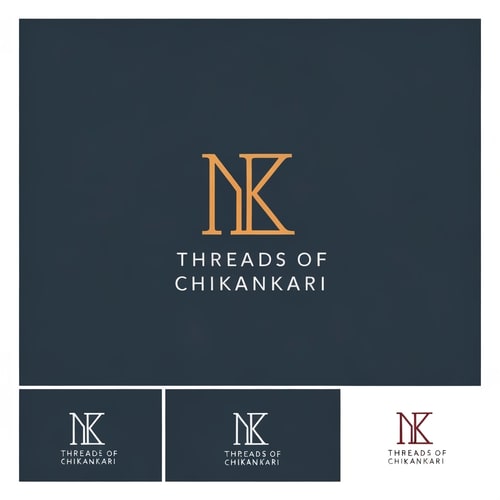 AI Design for generate a logo with initials of "Threads of Chikankari". generate some more logos.