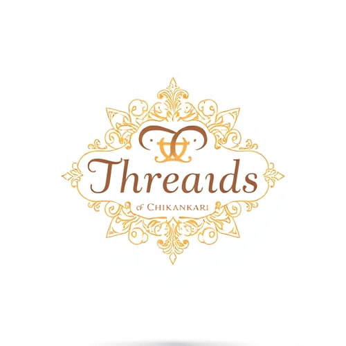 AI Design for generate a logo with initials of "Threads of Chikankari". generate some more logos.
