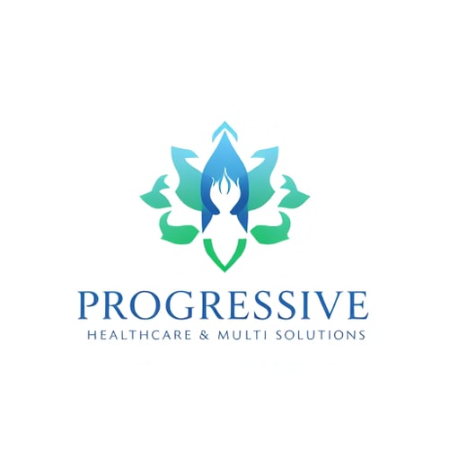 AI Design for i want an elegant descent logo logo about (Progressive Healthcare & Multi Solutions)The company provides healthcare billing, IT solutions, multi-industry consulting, and support services.
