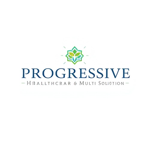 AI Design for i want an elegant descent logo logo about (Progressive Healthcare & Multi Solutions)The company provides healthcare billing, IT solutions, multi-industry consulting, and support services.