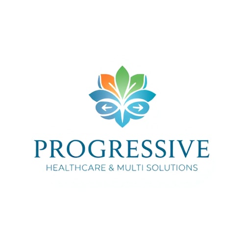 AI Design for i want an elegant descent logo logo about (Progressive Healthcare & Multi Solutions)The company provides healthcare billing, IT solutions, multi-industry consulting, and support services.