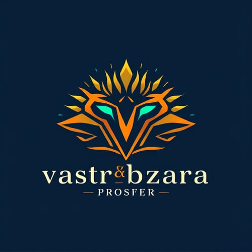 AI Design for vastrabazaaraa name no manelogo banvi aap aa logo cloth upar che