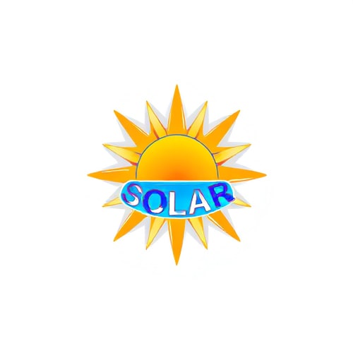 AI Design for sun solar logo design