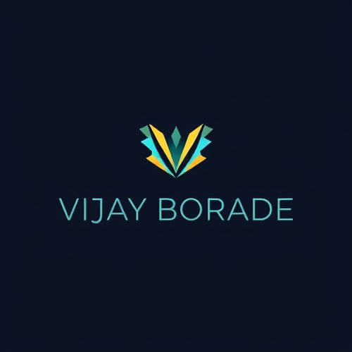 AI Design for photography logo name is vijay borade
