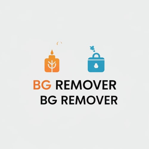 AI Design for generate a logo for bg remover website, don't mention the any text use unique icons ,that tells about the website detail way.