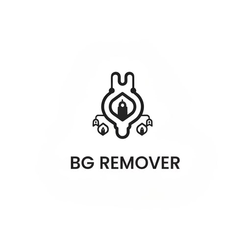 AI Design for generate a logo for bg remover website, don't mention the any text use unique icons ,that tells about the website detail way.