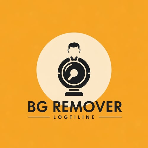 AI Design for generate a logo for bg remover website, don't mention the any text use unique icons ,that tells about the website detail way.
