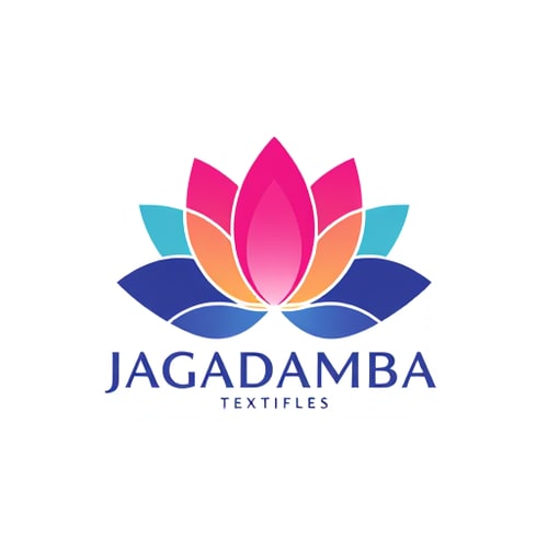 AI Design for DESIGN A LOTUS FLOWER LOGO LOGO FOR JAGADAMBA TEXTILES BY USING VIBRANT COLOURS
