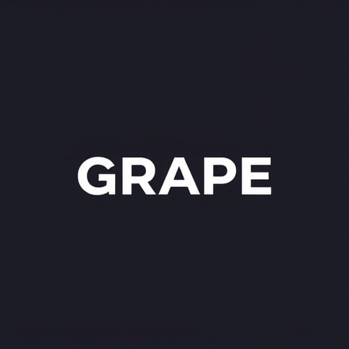 AI Design for streetwear brand clothes nemae of the brand is GRAPE create a simple logo wihout text minimalistic components ar even only text logo