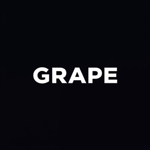 AI Design for streetwear brand clothes nemae of the brand is GRAPE create a simple logo wihout text minimalistic components ar even only text logo