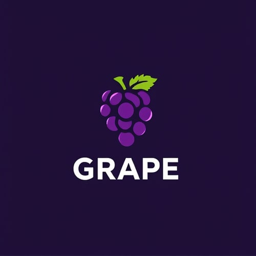 AI Design for streetwear brand clothes nemae of the brand is GRAPE create a simple logo wihout text minimalistic