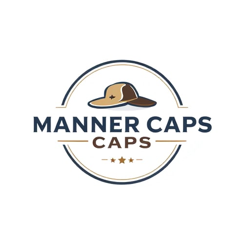 AI Design for Create a sleek and modern logo for 'Manner Caps', a premium cap manufacturing brand. Use a color palette that reflects sophistication, durability, and style—think earthy tones with subtle accents (like navy, black, white, or muted metallics). The font should be bold, clean, and easily readable, conveying quality and craftsmanship. Incorporate subtle cap-related elements or abstract shapes that suggest headwear, while keeping the design minimalistic and versatile for use on products, packaging, and marketing materials. Ensure the logo has a professional, high-end look suitable for a fashion-forward audience.