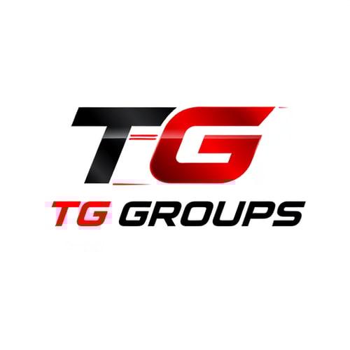 AI Design for Dynamic 3D logo for T G Groups: A compact, sporty, and dynamic 3D logo concept featuring the letters "TG" integrated with a stylized shoe sole symbol. The design should convey movement and energy, with subtle motion lines emanating from the logo. Color palette of vibrant red and deep black, with bold, modern, and slightly italicized typography to enhance the sporty feel. Design inspiration from sports branding and urban streetwear, with a focus on clean lines and a futuristic aesthetic. Visual execution should showcase depth and reflection, with a subtle gradient within the red elements. Background type: a clean, minimalist white or dark grey.