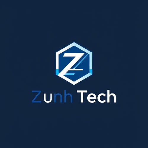 AI Design for company name- Zuhr Tech make a monogram logo where must be a tecqnology sign and it should be unique
