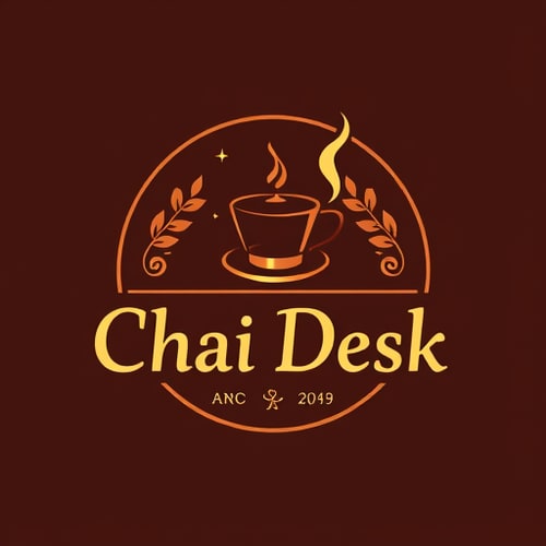 AI Design for assigine you as 20 years of exprience in logo disigning i want logo for tea stall name is The Chai Desk i want classy logo my stall is on high street give me atractive logo