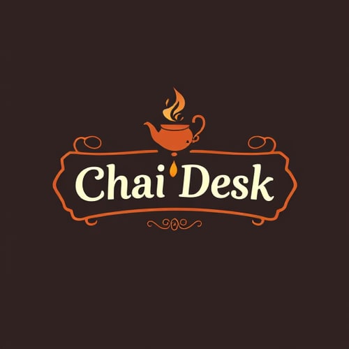 AI Design for assigine you as 20 years of exprience in logo disigning i want logo for tea stall name is The Chai Desk i want classy logo my stall is on high street give me atractive logo
