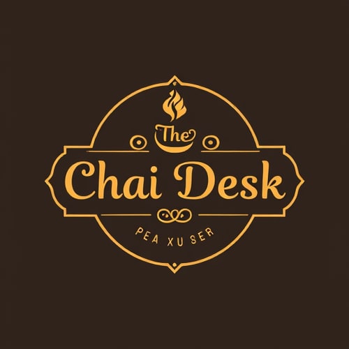 AI Design for assigine you as 20 years of exprience in logo disigning i want logo for tea stall name is (The Chai Desk) i want classy logo my stall is on high street give me atractive logo give me best 10 option