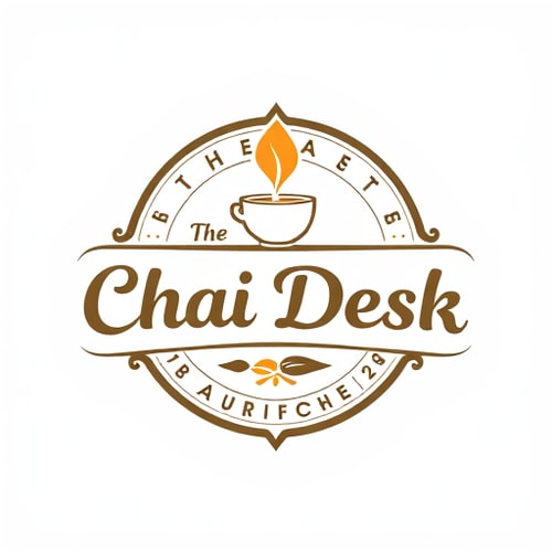 AI Design for assigine you as 20 years of exprience in logo disigning i want logo for tea stall name is (The Chai Desk) i want classy logo my stall is on high street give me atractive logo give me best 10 option