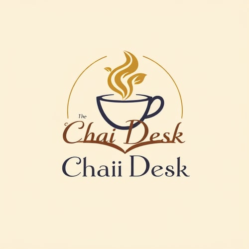 AI Design for Emblem for a classy high-street tea stall named "The Chai Desk": A stylized teacup with delicate steam forming elegant script, set within a circular crest. Muted gold, deep tea colour, and cream., Serif font with a subtle vintage flair. Design inspired by Art Deco and classic British tea houses, with clean lines and intricate detailing. A subtle texture resembling fine parchment. Transparent background. Letterform for a sophisticated tea stall named "The Chai Desk": artfully interwoven with subtle tea leaf motifs. Sophisticated navy, warm ochre, and a touch of rose gold., Elegant, slightly condensed sans-serif. Design drawing from modern minimalism and subtle Asian influences, focusing on balance and harmony. Clean, crisp lines with a subtle sheen. Transparent background. Pictorial for a chic high-street tea stall named "The Chai Desk": An abstract representation of a steaming teacup with elegant wisps of smoke curving to form the words "The Chai Desk". Earthy tones of terracotta, soft beige, and a hint of charcoal., Modern, clean sans-serif with rounded edges. Design influenced by contemporary Scandinavian aesthetics and the warmth of a cozy cafe. Subtle gradient effects within the steam. Transparent background. Minimalist for a refined high-street tea stall named "The Chai Desk": A single, elegant line drawing of a teacup and saucer with a small, subtle tea leaf incorporated into the handle. Black, white, and a sophisticated metallic silver., Thin, geometric sans-serif. Design leaning towards Japanese minimalism and a sense of understated luxury. Precise and delicate linework. Transparent background. Illustrative for a charming high-street tea stall named "The Chai Desk": A whimsical illustration of an open book with a teacup resting on its pages, suggesting a place for reading and relaxation. Warm sepia tones, creamy off-white, and a deep burgundy., Hand-drawn, slightly irregular serif font. Design inspired by vintage book illustrations and a cozy literary atmosphere. Soft, textured shading. Transparent background. Abstract for a contemporary high-street tea stall named "The Chai Desk": Geometric shapes representing interlocking tea leaves and abstract forms of steam, creating a sense of warmth and connection. Rich amber, deep indigo, and a clean, bright white., Bold, geometric sans-serif. Design influenced by abstract expressionism and modern branding, emphasizing energy and sophistication. Sharp edges and smooth transitions. Transparent background. Wordmark for a stylish high-street tea stall named "The Chai Desk": The name "The Chai Desk" rendered in a custom script font that flows like steam, with a subtle tea leaf accent on one of the letters. Rich chocolate brown, soft cream, and a touch of brushed copper., Flowing, custom script font. Design inspired by calligraphy and the art of brewing, evoking a sense of artisanal quality. Delicate flourishes and variations in line weight. Transparent background. Emblem for a premium high-street tea stall named "The Chai Desk": A classic crest featuring crossed teacups and a banner with the brand name. Deep navy, classic gold, and a subtle hint of ivory., Traditional serif font with ornate detailing. Design drawing from traditional heraldry and a sense of established quality. Detailed linework and a slightly embossed feel. Transparent background. Pictorial for a modern high-street tea stall named "The Chai Desk": A stylized silhouette of a modern teahouse facade with a subtle steam effect rising from the roof. Sleek charcoal grey, crisp white, and a pop of vibrant teal., Modern, geometric sans-serif. Design influenced by architectural aesthetics and urban chic. Clean, sharp lines and a sense of depth. Transparent background. Letterform for a chic high-street tea stall named "The Chai Desk": A stylized "C" and "D" cleverly integrated to resemble a teacup handle and saucer. Soft blush pink, muted grey, and a metallic rose gold., Delicate, modern sans-serif with a slight feminine touch. Design inspired by contemporary fashion and understated elegance. Subtle curves and a refined balance. Transparent background.