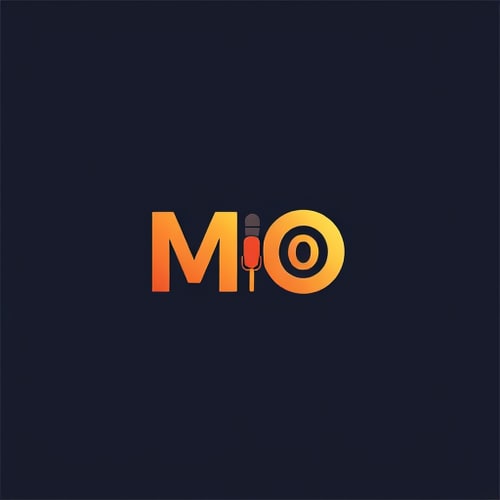 AI Design for make "Mo" which is media channel where we put all business news and world news and all trend topic where mic will be there