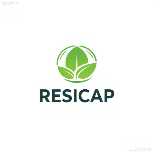 AI Design for RESICAP LOGO ( ECO CAPSULE WITH LEAF)